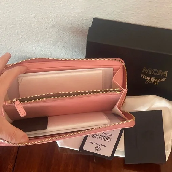 MCM Pink Leather Wallet - Picture 3 of 4